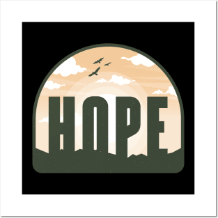 Hope is a faith and love Posters and Art